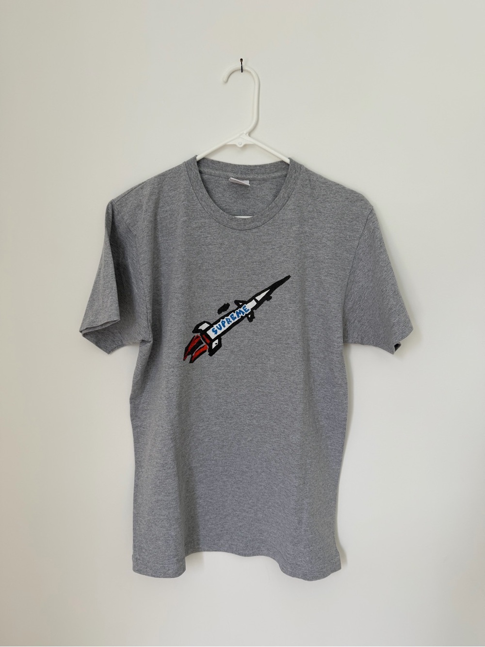 Supreme Rocket Tee Grey Size Medium